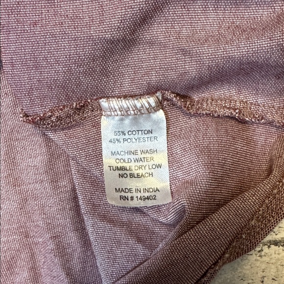 YoungLA mens L large purple cotton polyester blend jersey button up shirt EUC - Picture 5 of 5